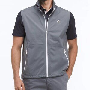 AG Green Label The Newton Golf Vest - Blue Smoke Grey